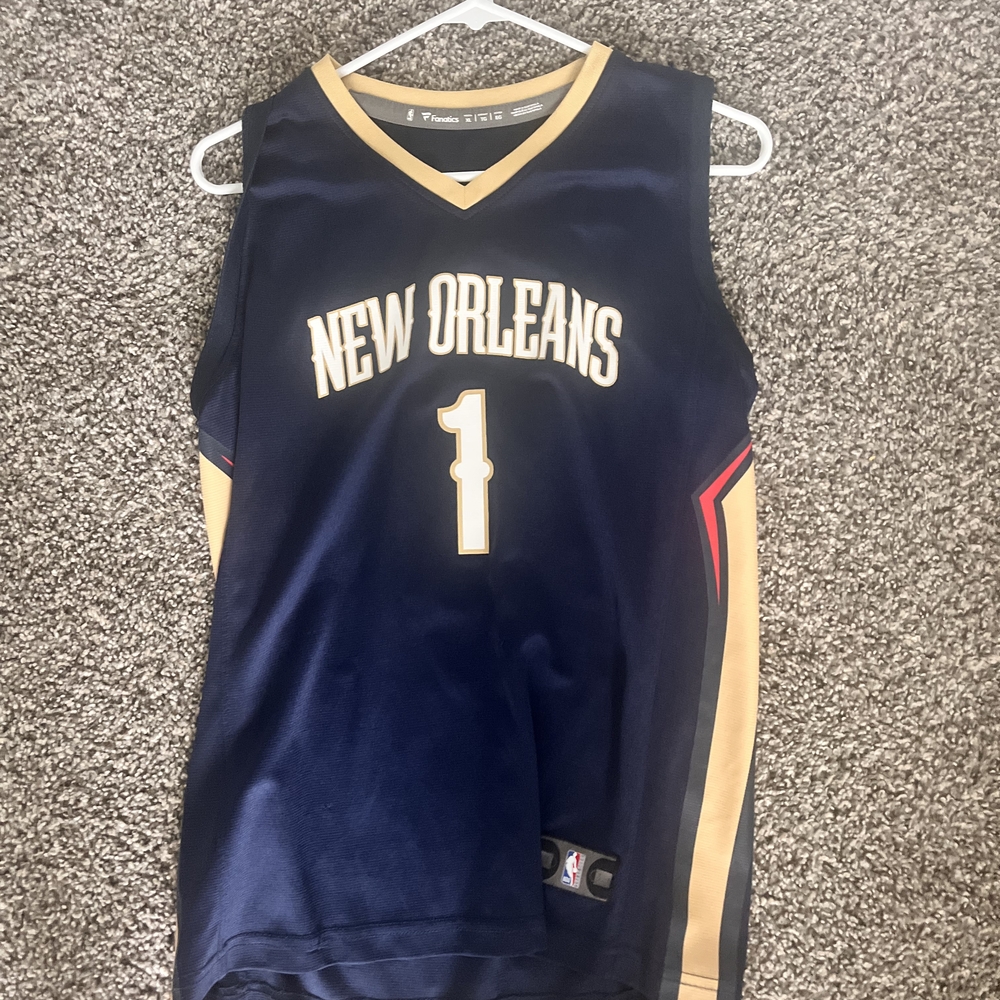 NBA New Orleans Navy Gold Youth Jersey #1